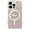 Guess GUHMP15LH4STP iPhone 15 Pro 6.1rózowy/pink hardcase IML 4G MagSafe